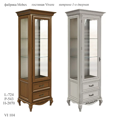 Vivere витрина однодверная — Вид 2