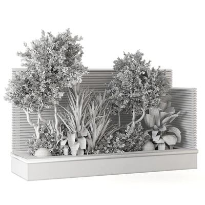 Backyard and Landscape Set Bush and Tree - Set 1139 — Ver 3