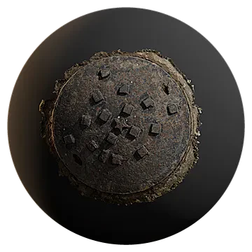 round manhole cover 006 — Скачать