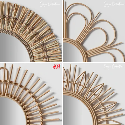 Rattan mirrors — Ver 2