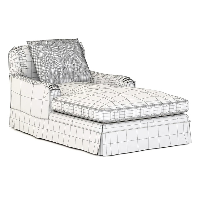 Restoration Hardware Belgian Classic Roll Arm Slipcovered Chaise — Descargar