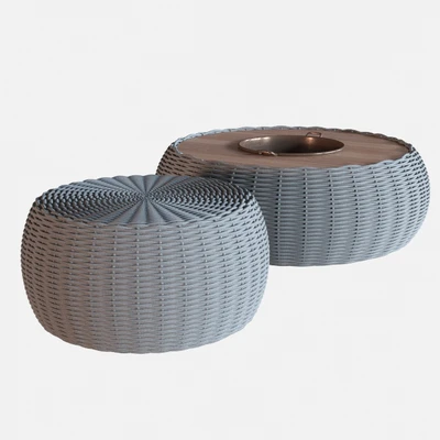 Tidelli, MARINA CENTER AND SIDE TABLE — Ver 3