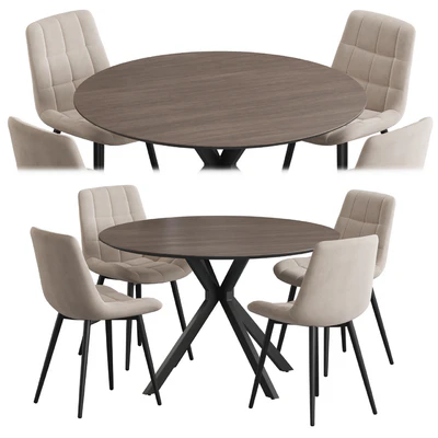 Ralf table Hoff chair Dining set — Вид 1