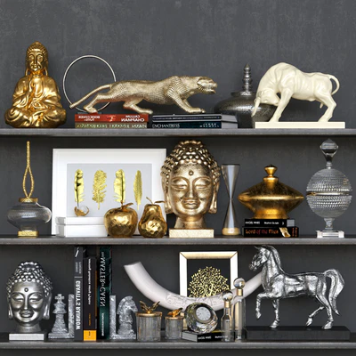 A collection of sculptures for design projects and decor elements to create coziness — Ver 1