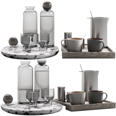 128 eat and drinks decor set 02 coffee and water kit 02 — Вид 3