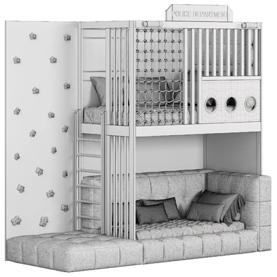 Designer two-level bed Kids room — Вид 2