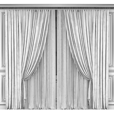 Curtains with window 499C — Ver 2