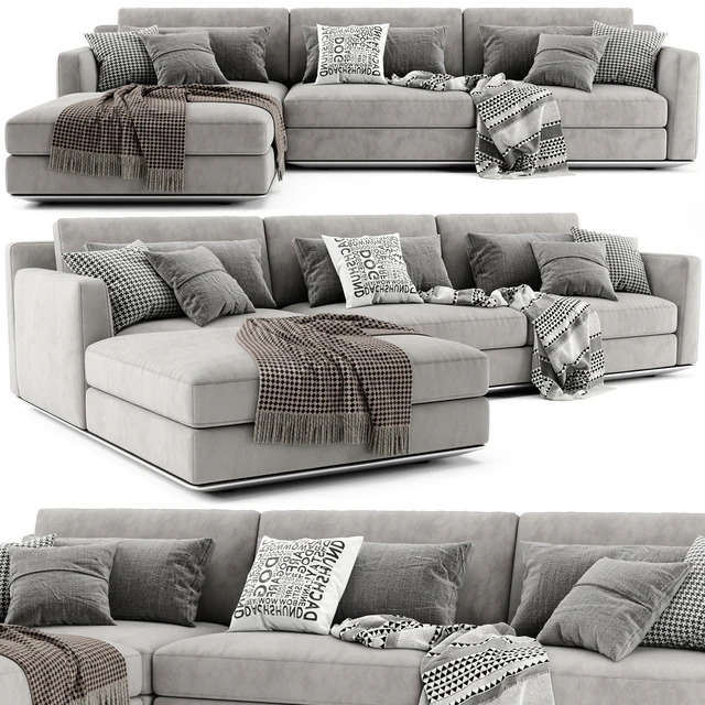Horm Ellington Chaise Longue Sofa — Скачать