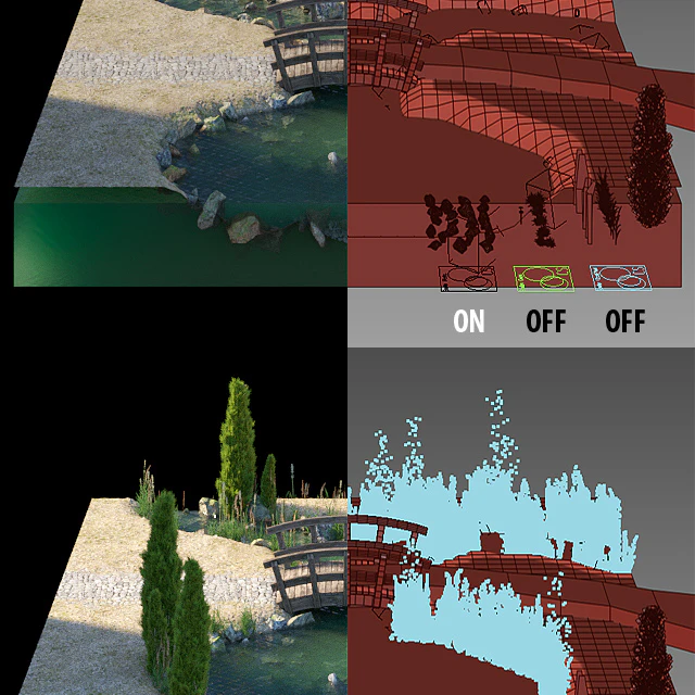 Stream and wooden bridge — Descargar