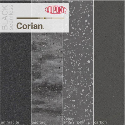Dupont Corian Kitchen Countertops Black 1 — Вид 1