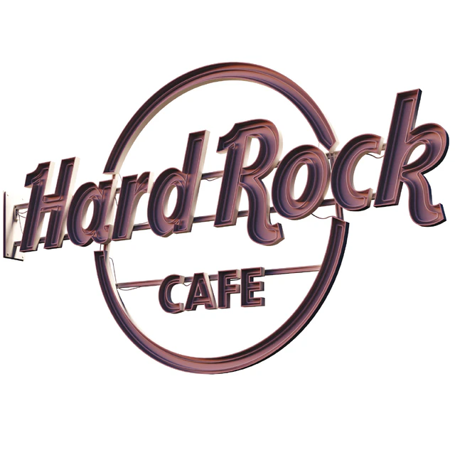 Неоновая вывеска Hard Rock cafe — Скачать