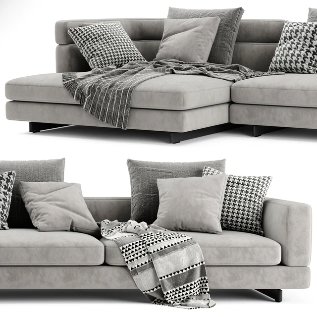 Minotti Alexander Chaise Longue Sofa — Скачать