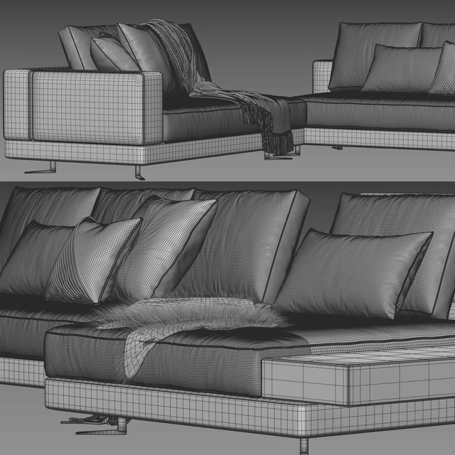 Minotti White Sofa — Descargar