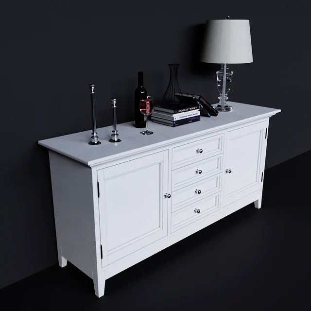 Chest of drawers with facades and drawers in the center Dantone Home — Descargar