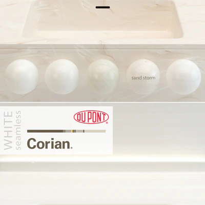 Dupont Corian Kitchen Countertops White 2 — Ver 2