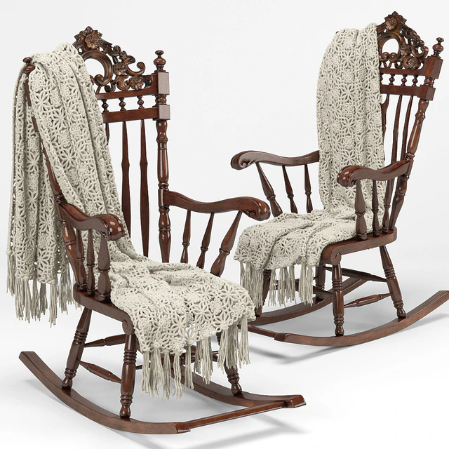 Armchair - rocking chair, plaid — Descargar