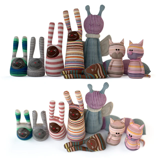 Set of textile toys from socks — Descargar