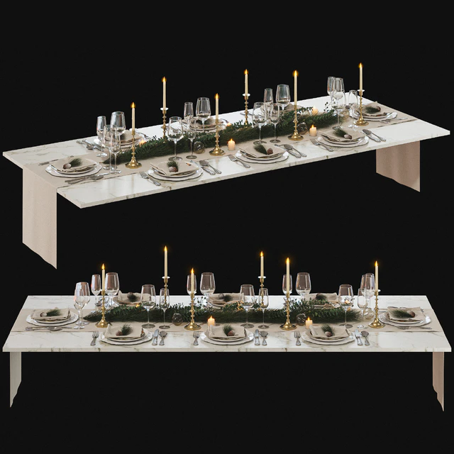 New Year's table setting — Descargar