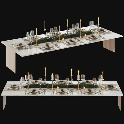 New Year's table setting — Ver 3