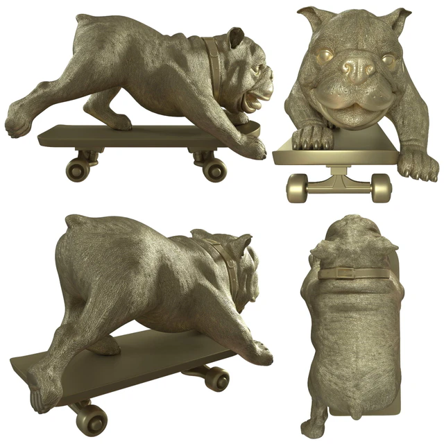 Skating dog sculpture by BoConcept — Скачать