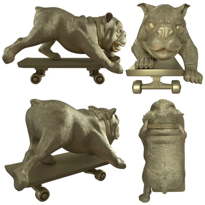 Skating dog sculpture by BoConcept — Вид 2