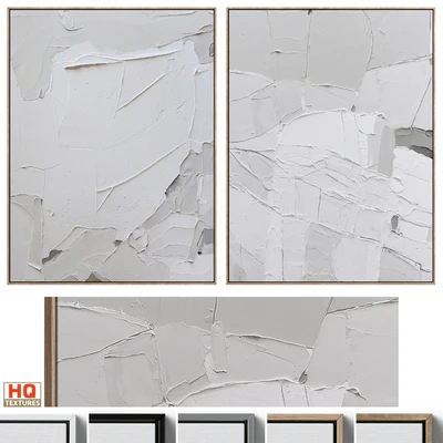Abstract Textural Plaster Wall Art C-439 — Вид 1