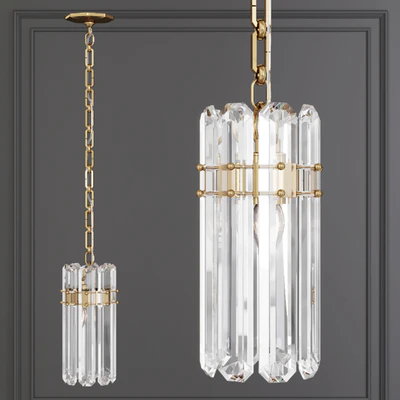 Restoration Hardware BONNINGTON SMALL PENDANT Brass — View 2