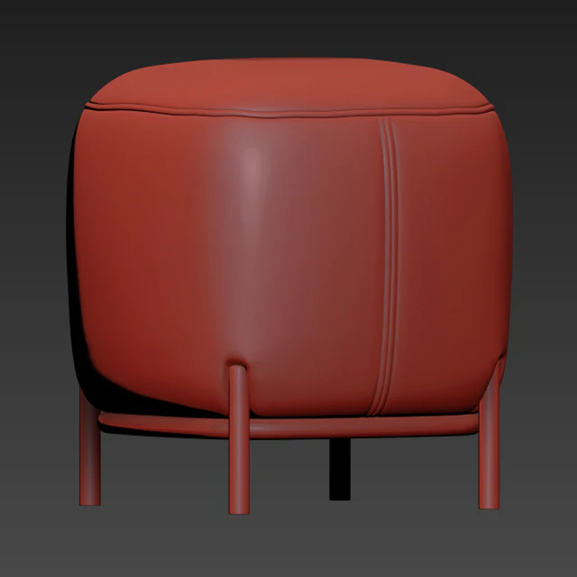Hemlock Ottoman Fabric And Velvet — Descargar