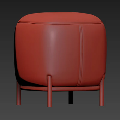 Hemlock Ottoman Fabric And Velvet — Ver 2