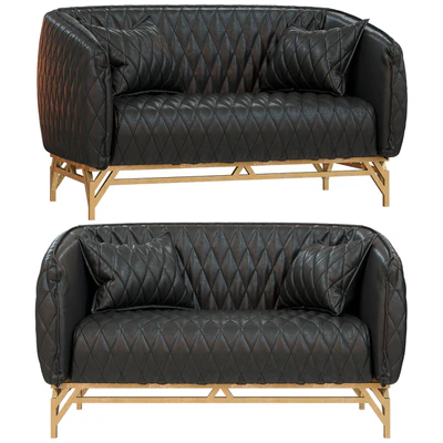 Double sofa Diplomat factory oldloft mebel — Вид 1