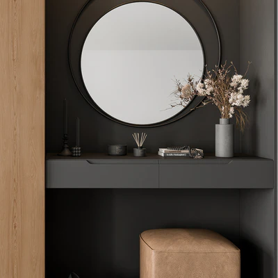 Hallway 63 - Black and Wood Entrance — Вид 2