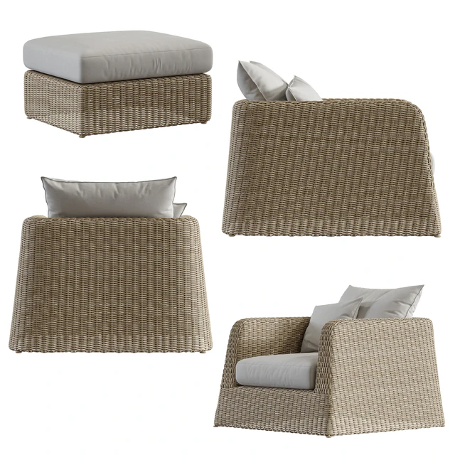 Janus et Cie Zeya Lounge Chair Set — Descargar