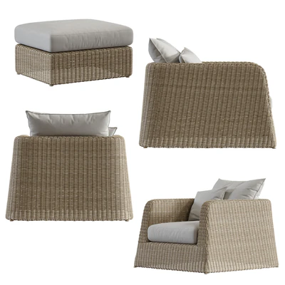 Janus et Cie Zeya Lounge Chair Set — Ver 2