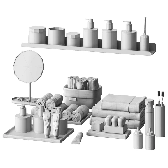 Minimalistic bathroom accessories 2 — Скачать