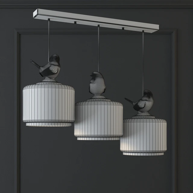 Pendant lamp provence bird pendant angle 3 — Descargar