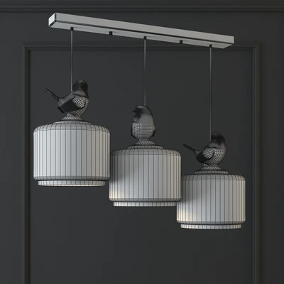 Pendant lamp provence bird pendant angle 3 — Ver 2