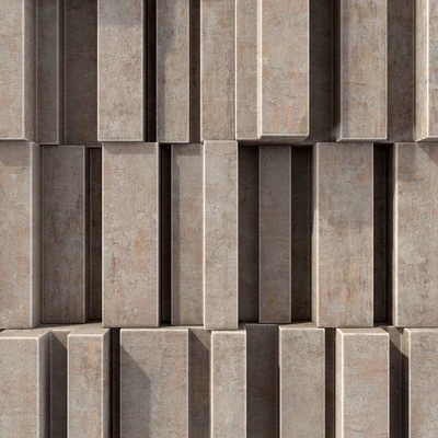 Stone block line brick n1 / Linear block bricks — Ver 3