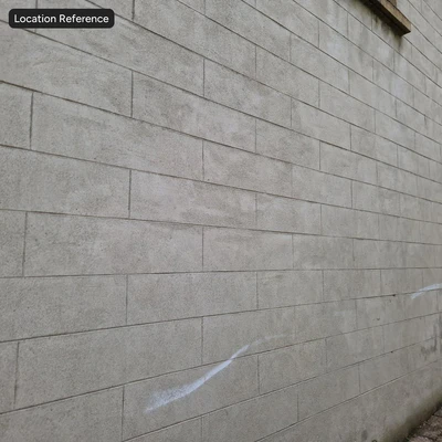 slim concrete block wall texture beige — View 2