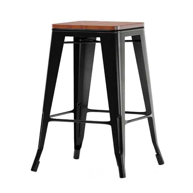 Bar chair Tolix wood — Descargar