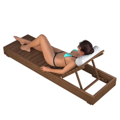 Girl on a deck-chair — Ver 2