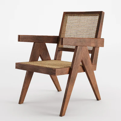 Pierre Jeanneret Easy Chair Armchair — Ver 1