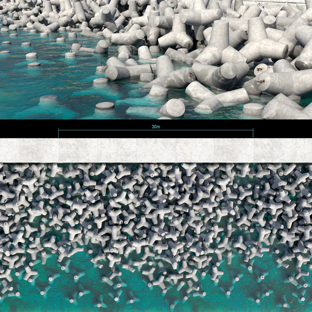 Fragment of the coast protection structure — Descargar