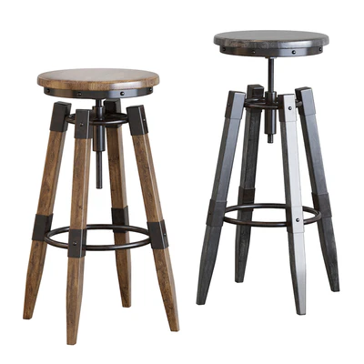 BY-lYJ Bar Stool Industrial Vintage Metal — Вид 1
