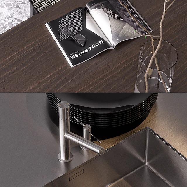 Кухня Poliform Shape EUROCUCINA 2018 (vray GGX, corona PBR) — Скачать