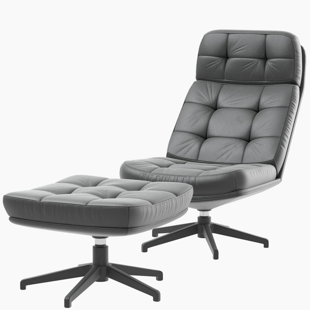 IKEA HAVBERG armchair and ottoman — Скачать