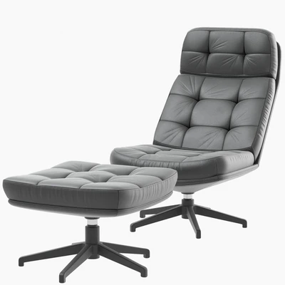 IKEA HAVBERG armchair and ottoman — Вид 2