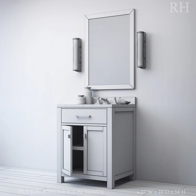 HUTTON POWDER ROOM VANITY — Скачать