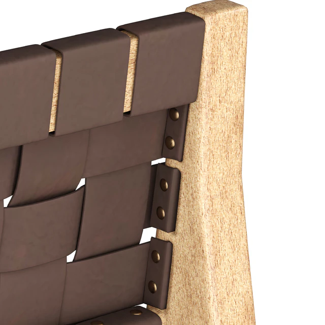 Taj Leather Strap Counter Stool — Descargar