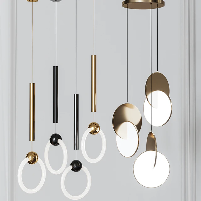 Four Pendant Lights amazing set vol. 24 — Descargar