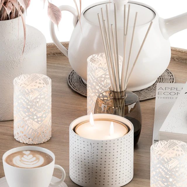Wood and Pink Decorative Set with Wheat - Set 94 — Descargar